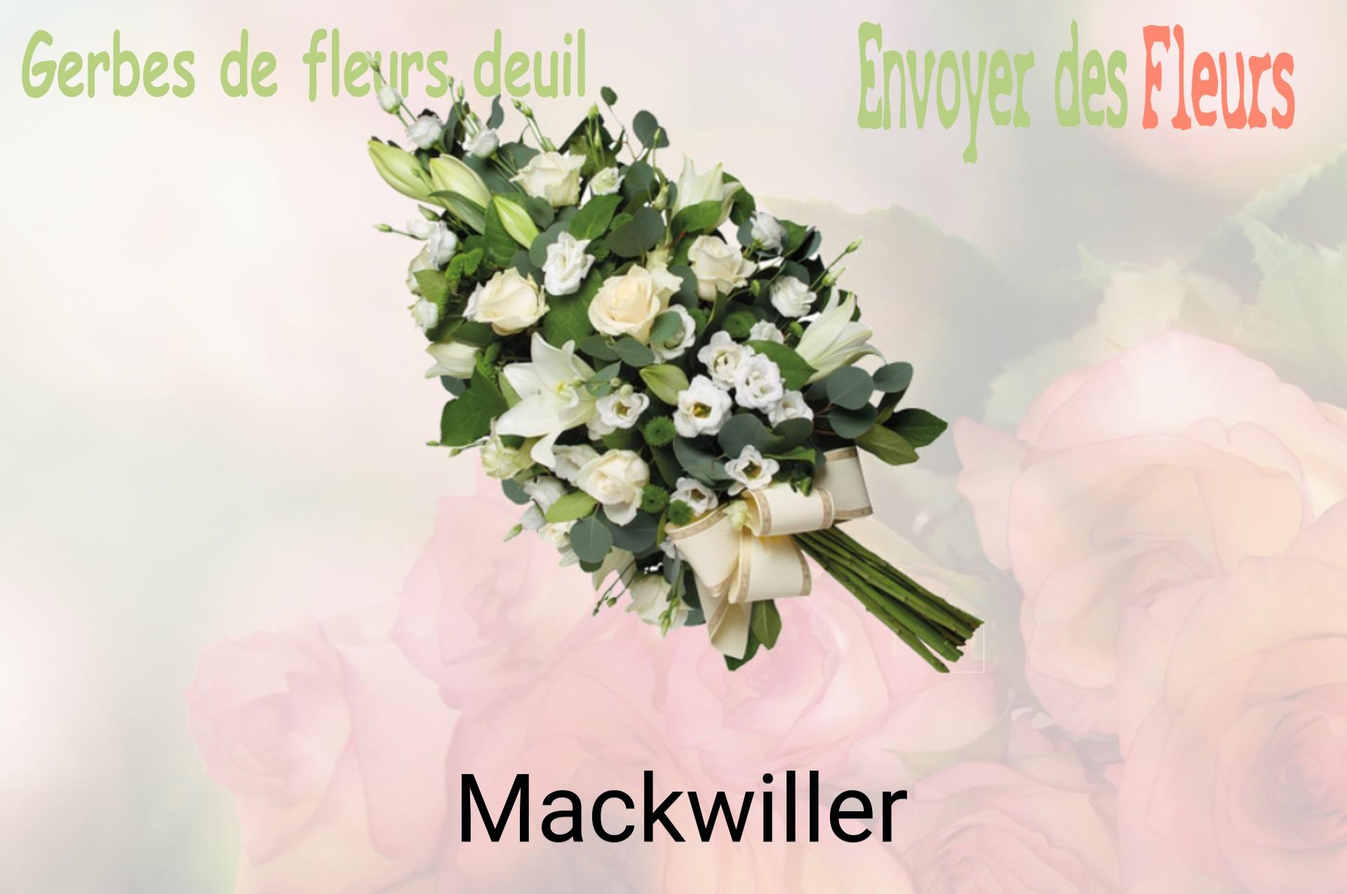 Gerbe de fleurs de deuil livrée à Mackwiller